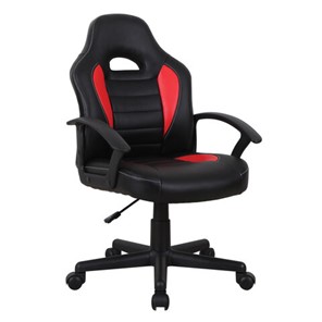 Офисное кресло BRABIX "Spark GM-201", экокожа, черное/красное, 532503 в Мурманске