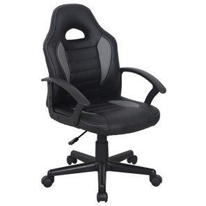 Офисное кресло BRABIX "Spark GM-201", экокожа, черное/серое, 532504 в Мурманске