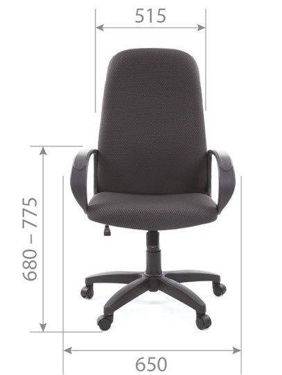 Компьютерное кресло CHAIRMAN 279 JP15-1 черно-серый в Мурманске - изображение 4