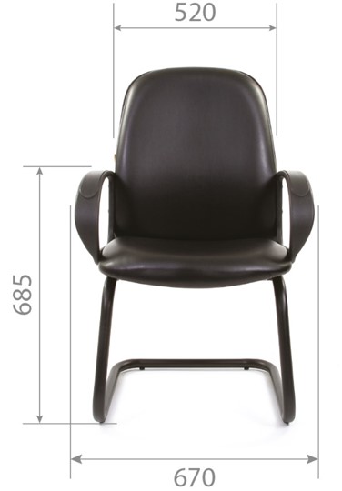 Кресло офисное CHAIRMAN 279V экокожа черная в Мурманске - изображение 4
