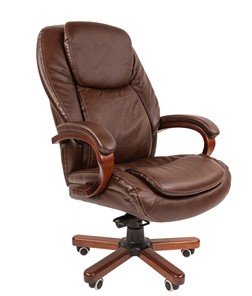 Кресло компьютерное CHAIRMAN 408, коричневый в Мурманске