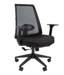 Кресло компьютерное CHAIRMAN 535 LT Сетчатый акрил черный / Полиэстер черный в Мурманске