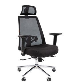 Компьютерное кресло CHAIRMAN 535 LUX сетчатый акрил черный / полиэстер черный в Мурманске