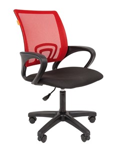 Офисное кресло CHAIRMAN 696 black LT, красное в Мурманске