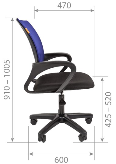 Офисное кресло CHAIRMAN 696 black LT, черный в Мурманске - изображение 2