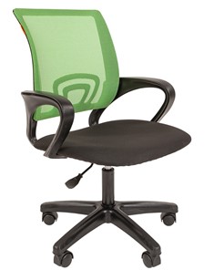 Кресло компьютерное CHAIRMAN 696 black LT, зеленое в Мурманске