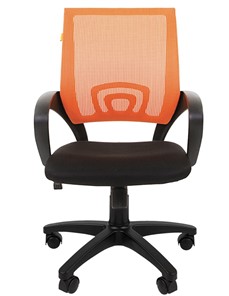 Офисное кресло CHAIRMAN 696 black Сетчатый акрил DW66 оранжевый в Мурманске - предосмотр 4