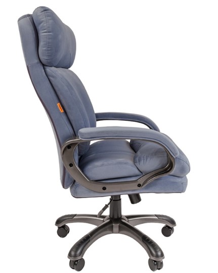 Компьютерное кресло CHAIRMAN HOME 505, велюр голубое в Мурманске - изображение 4