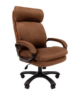 Кресло компьютерное CHAIRMAN HOME 505, велюр коричневое в Мурманске