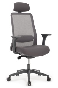 Офисное кресло Design WORK W-218C, Серый пластик/Серая сетка в Мурманске