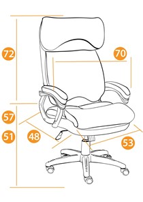 Кресло DUKE флок/ткань, серый/серый, 29/TW-12 арт.14039 в Мурманске - предосмотр 27