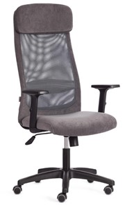 Кресло PROFIT PLT флок/ткань, серый, 29/W-12, арт.20537 в Мурманске