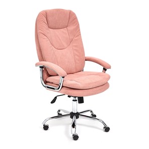 Офисное кресло SOFTY LUX флок, розовый, арт.13952 в Мурманске