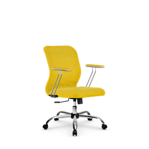 Кресло компьютерное SU-Mr-4/подл.078/осн.003 желтый в Мурманске