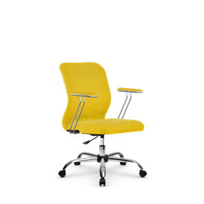 Кресло компьютерное SU-Mr-4/подл.078/осн.006 желтый в Мурманске