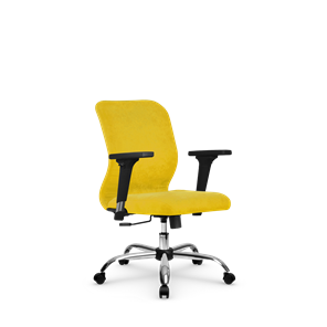 Кресло компьютерное SU-Mr-4/подл.200/осн.003 желтый в Мурманске - предосмотр