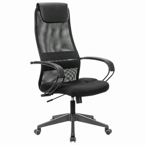 Компьютерное кресло Brabix Premium Stalker EX-608 PL (ткань-сетка/кожзам, черное) 532090 в Мурманске - предосмотр
