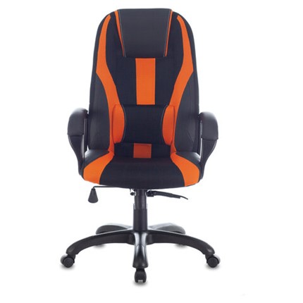 Компьютерное кресло Brabix Premium Rapid GM-102 (экокожа/ткань, черно/оранжевое) 532420 в Мурманске - изображение