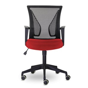 Компьютерное кресло Brabix Wings MG-309 (пластик черный, сетка, черное/красное) 532014 в Мурманске