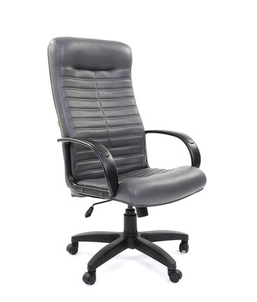 Кресло офисное CHAIRMAN 480 LT, экокожа, цвет серый в Мурманске - изображение