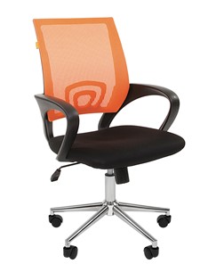 Кресло CHAIRMAN 696 CHROME Сетка TW-66 (оранжевый) в Мурманске