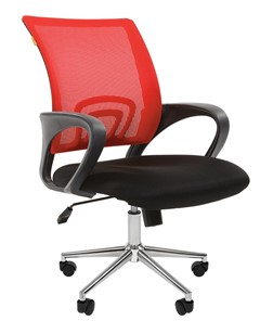Офисное кресло CHAIRMAN 696 CHROME Сетка TW-69 (красный) в Мурманске