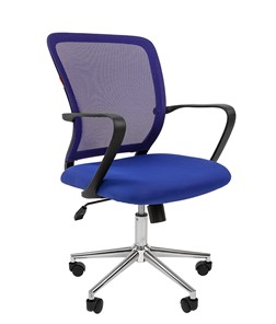 Офисное кресло CHAIRMAN 698 CHROME new Сетка TW-05 (синий) в Мурманске - предосмотр