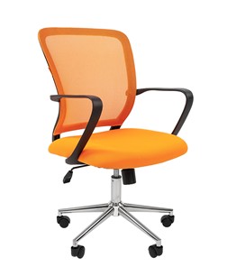 Офисное кресло CHAIRMAN 698 CHROME new Сетка TW-66 (оранжевый) в Мурманске
