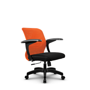 Офисное кресло SU-M-4/подл.160/осн.001, Оранжевый/Черный в Мурманске - предосмотр