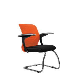 Офисный стул SU-M-4/подл.160/осн.007, Оранжевый/Черный в Мурманске