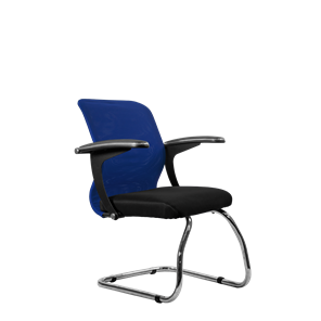 Офисный стул SU-M-4/подл.160/осн.007, Синий/Черный в Мурманске