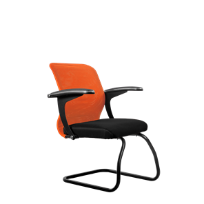 Офисный стул SU-M-4/подл.160/осн.008, Оранжевый/Черный в Мурманске