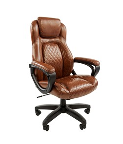 Компьютерное кресло CHAIRMAN 432, экокожа, цвет коричневый в Мурманске