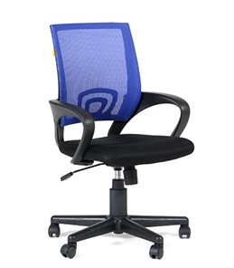 Офисное кресло CHAIRMAN 696 black Сетчатый акрил DW61 синий в Мурманске - предосмотр