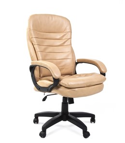 Офисное кресло CHAIRMAN 795 LT, экокожа, цвет бежевый в Мурманске