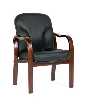Кресло офисное CHAIRMAN 658 Натуральная кожа черный в Мурманске - изображение