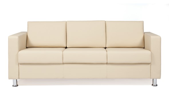 Офисный диван Симпл трехместный, экокожа в Мурманске - изображение