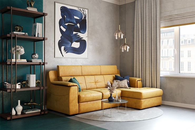 Угловой диван Бруклин с оттоманкой в Мурманске - изображение 8