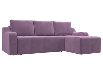 Угловой диван для гостиной Элида, Сиреневый (микровельвет) в Мурманске