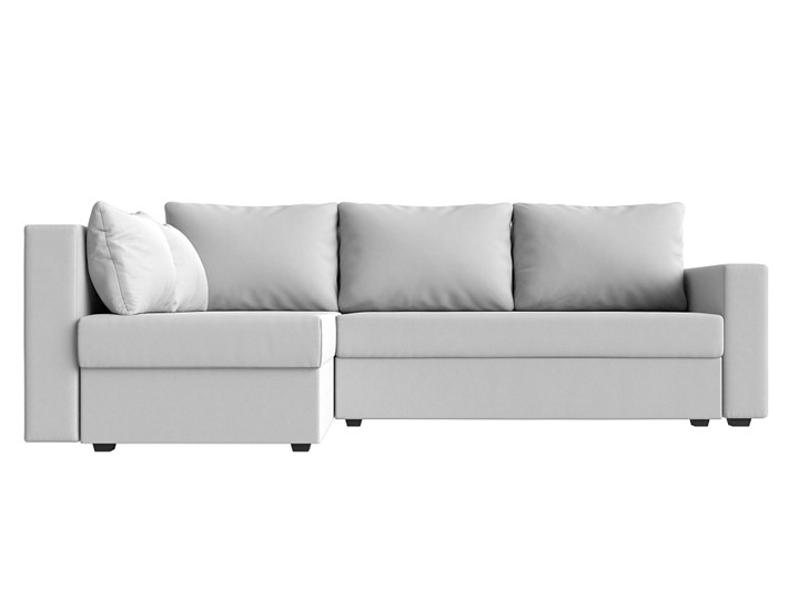 Угловой раскладной диван Мансберг, Белый (Экокожа) в Мурманске - изображение 8