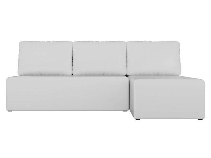 Угловой диван Поло, Белый (экокожа) в Мурманске - изображение 1