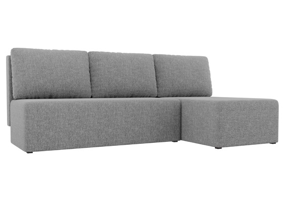 Угловой диван Поло, Серый (рогожка) в Мурманске - изображение