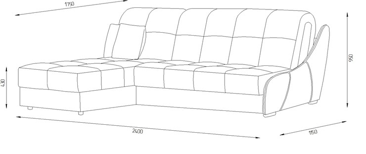 Угловой диван Токио (ППУ) в Мурманске - изображение 1