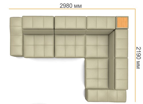 Угловой диван N-0-M ДУ (П1+ПС+УС+Д2+П1) в Мурманске - изображение 4