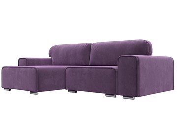 Угловой диван с оттоманкой Лига-029, Сиреневый (Микровельвет) в Мурманске - предосмотр