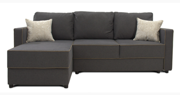 Угловой диван Jordan (Uno grey+Atrium01+Uno cottun) в Мурманске