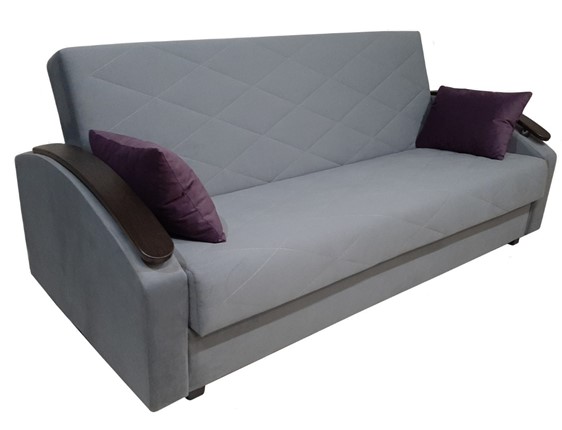 Прямой диван Престиж 16, НПБ+МДФ в Мурманске - изображение