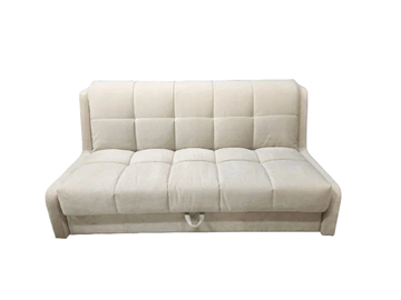 Прямой диван Аккордеон-Кровать 1,55 с каретной утяжкой, клетка (ППУ) в Мурманске