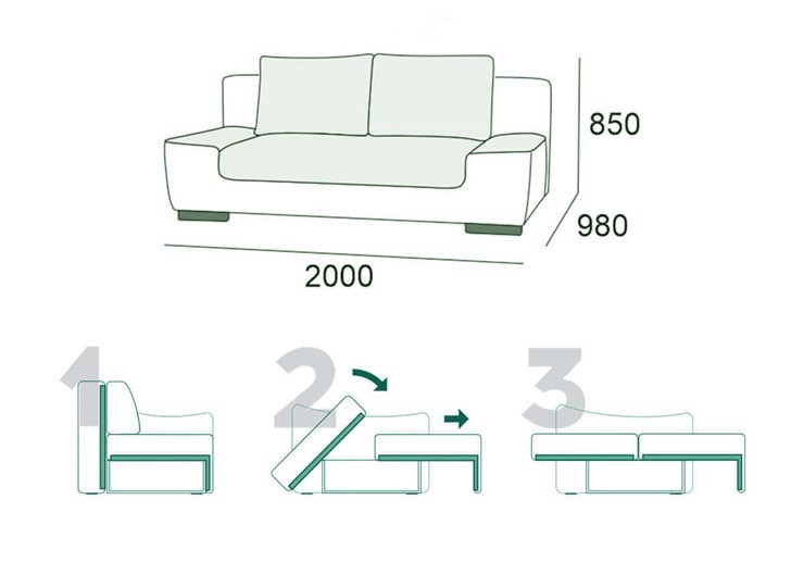 Прямой диван Бостон 3 БД в Мурманске - изображение 14