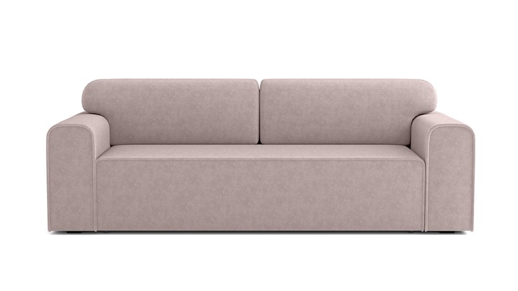 Прямой диван Квентин (еврокнижка), велюр велутто пастельно-розовый 11 в Мурманске - изображение 2
